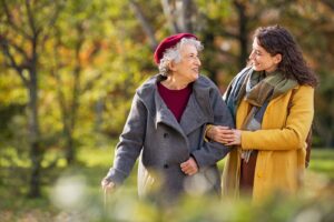 grandmother and granddaughter