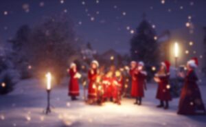 Christmas carolers